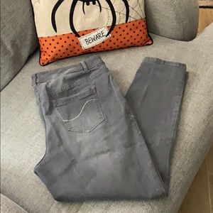 Plus Size 20 Grey Lane Bryant Skinny Jeans